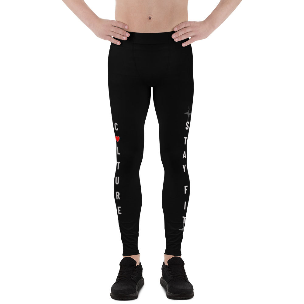Black Men's Active Leggings
