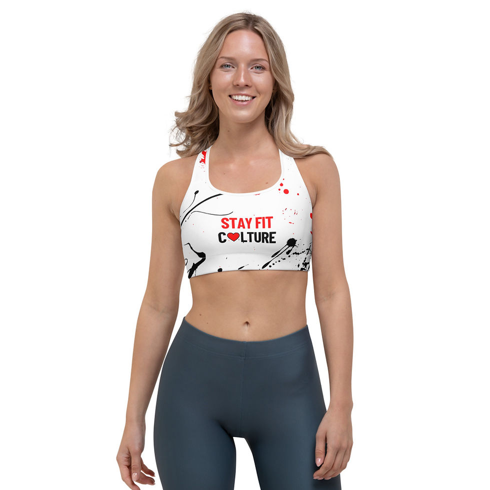 Thumbnail: Flatter Splatter Sports bra