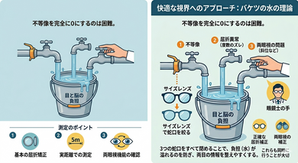 網膜剥離・黄斑前膜術後メガネについて/左右の眼で大きさが違って見えてしまうと何故不調につながるのか?