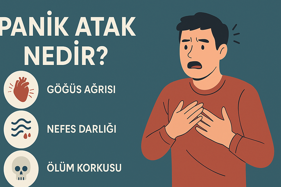 Panik atak esnasında sıklıkla yaşanan duygu ve duyumlar bunlar olsa da terapisi ve tedavisi mümkündür.