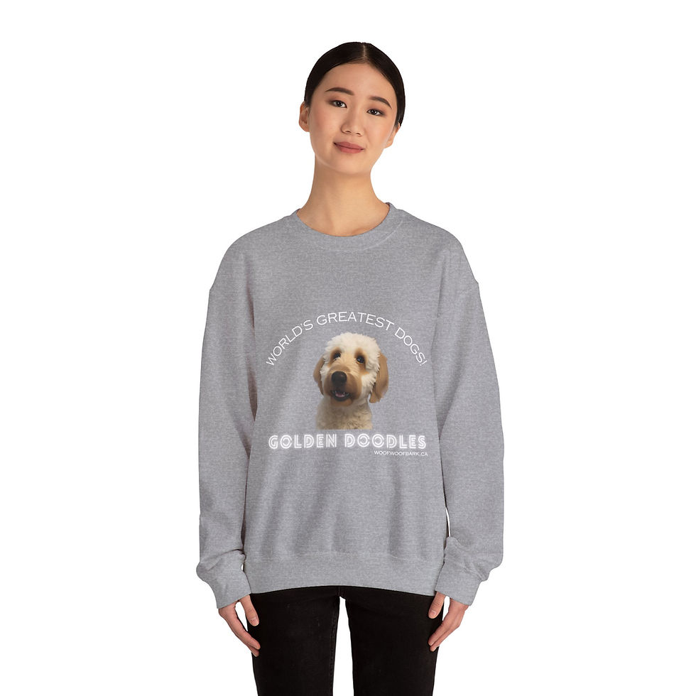 Thumbnail: Golden Doodle Sweatshirt | Cartoon Dog Gift | Ships from Canada
