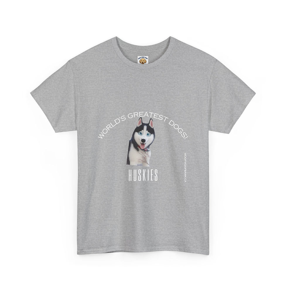 Thumbnail: Husky T-shirt - Cartoon Dog Gift - Ships from Canada