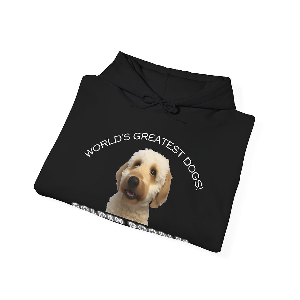 Thumbnail: Golden Doodle Hoodie | Cartoon Dog Gift | Ships from Canada