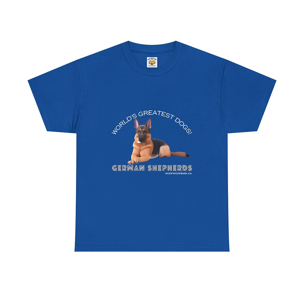 Thumbnail: German Shepherd T-shirt - Cartoon Dog Gift - Ships from Canada