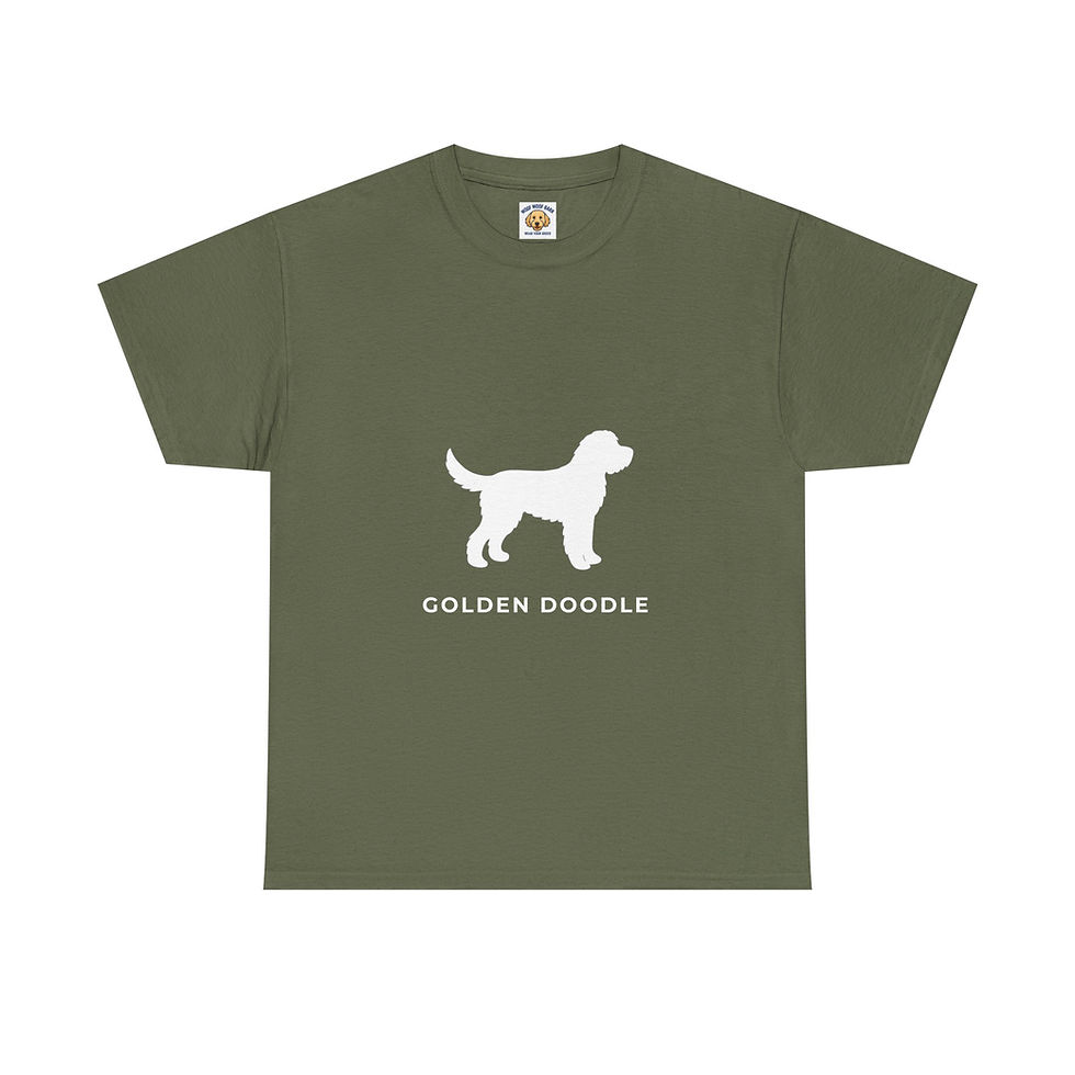 Thumbnail: Golden Doodle T-shirt - Silhouette Dog Gift - Ships from Canada