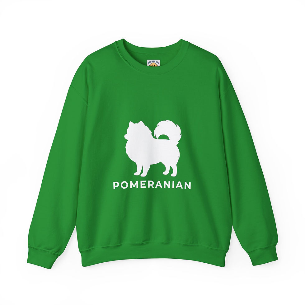 Thumbnail: Pomeranian Sweatshirt | Silhouette Dog Gift | Ships from Canada