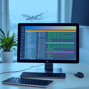 Computer with data on the screen with an airplane in the background_edited.jpg