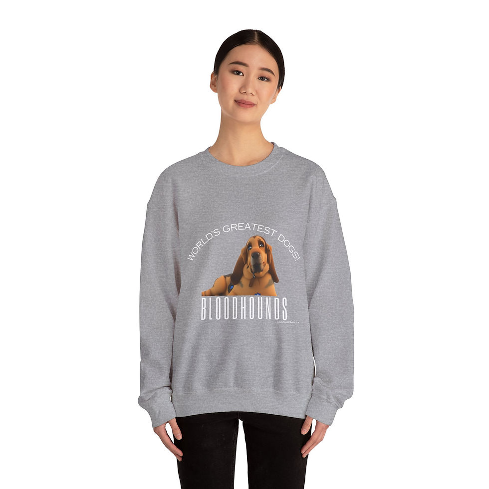 Thumbnail: Bloodhound Sweatshirt | Cartoon Dog Gift | Ships from Canada