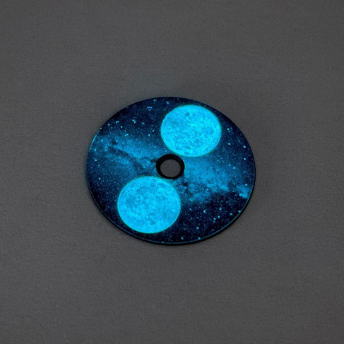 Disque de lune luminescent