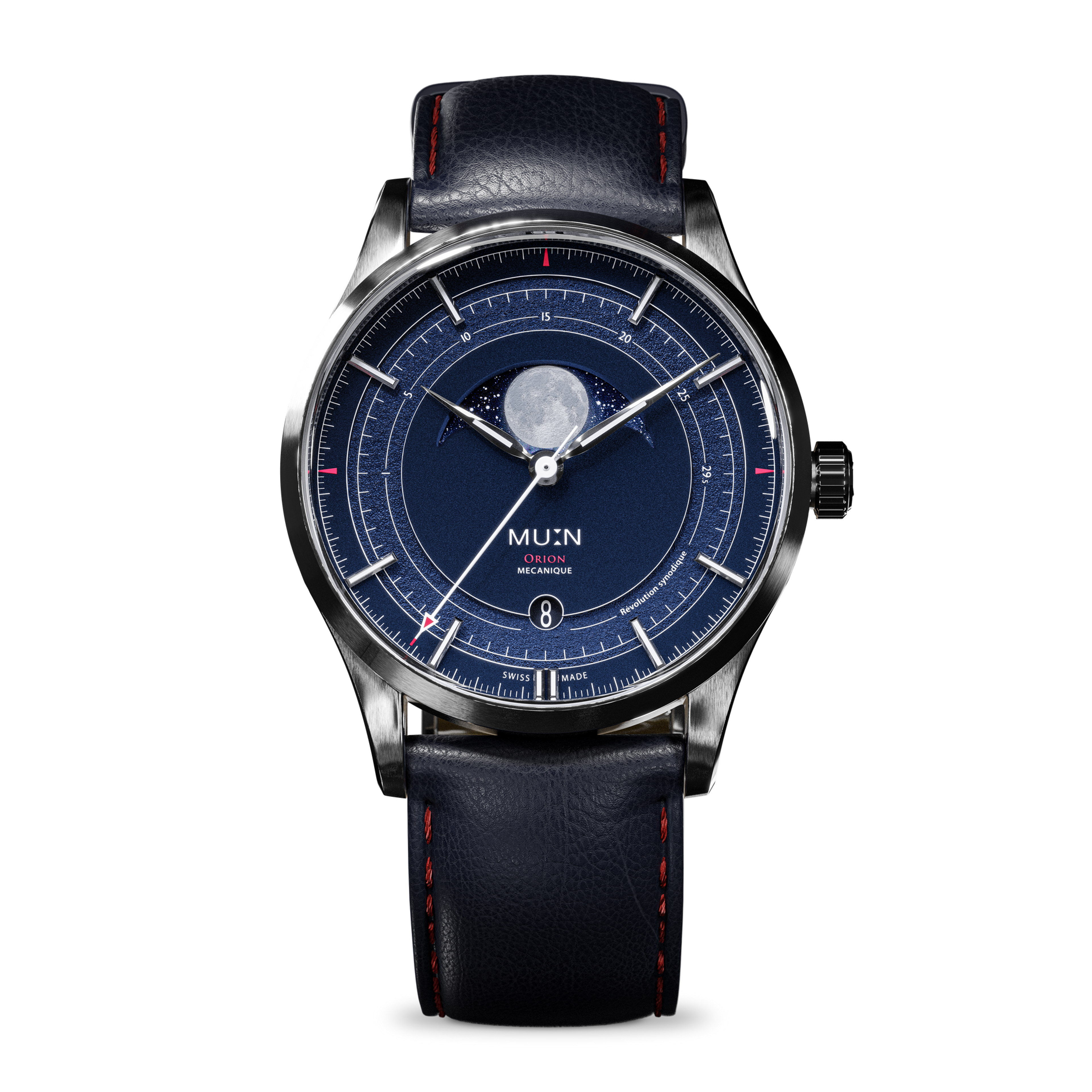 ORION GREY - Artemis collection | SWISS MADE MOON PHASE