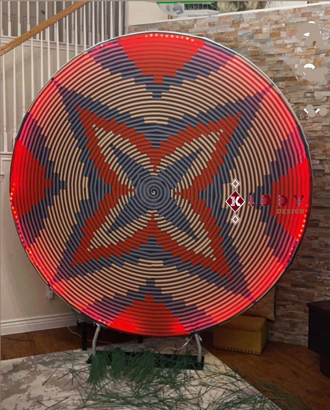 GENBER (ጀንበር )Bahelawi 3D Print, Double-Sided Backdrop