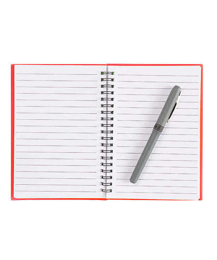 Thumbnail: Medium Plastic Cover Spiral Notebook