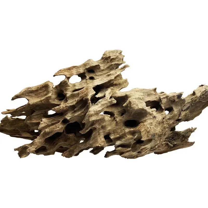 Thumbnail: Fish Tank Natural Porous Wood Driftwood Ornament for Aquarium Decoration Hermit 