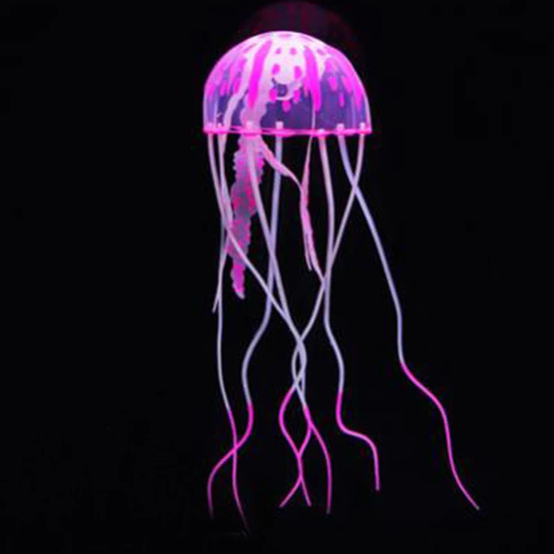 Thumbnail: Glow in The Dark Artificial Jellyfish for Fish Tank Luminous Swimming Aquarium D