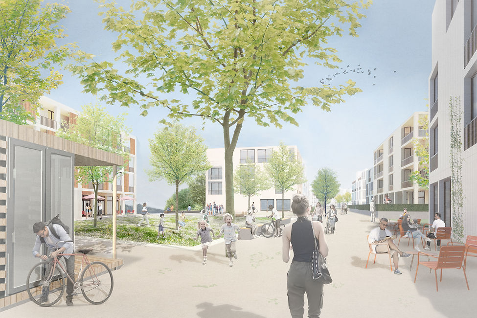 Visualisierung Quartiersentwicklung Reichenhalden