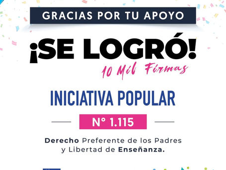 Logro de firma de Iniciativa Popular de Norma 1.115
