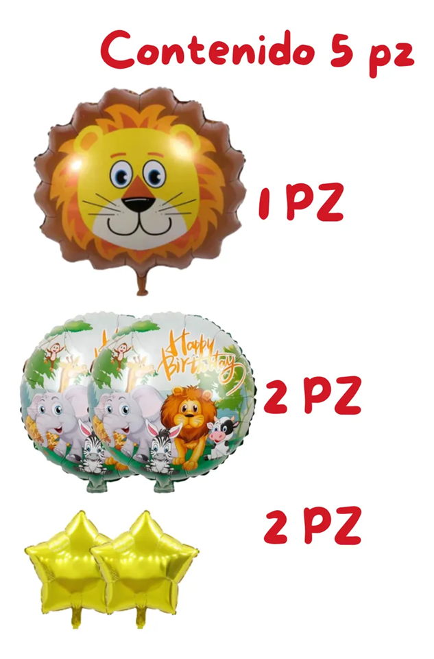 Miniatura: Globos para Decoración de Safari