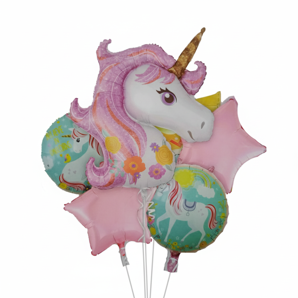 Set Globos unicornio