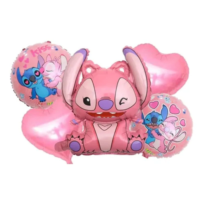 Set Globos Stitch 5piezas