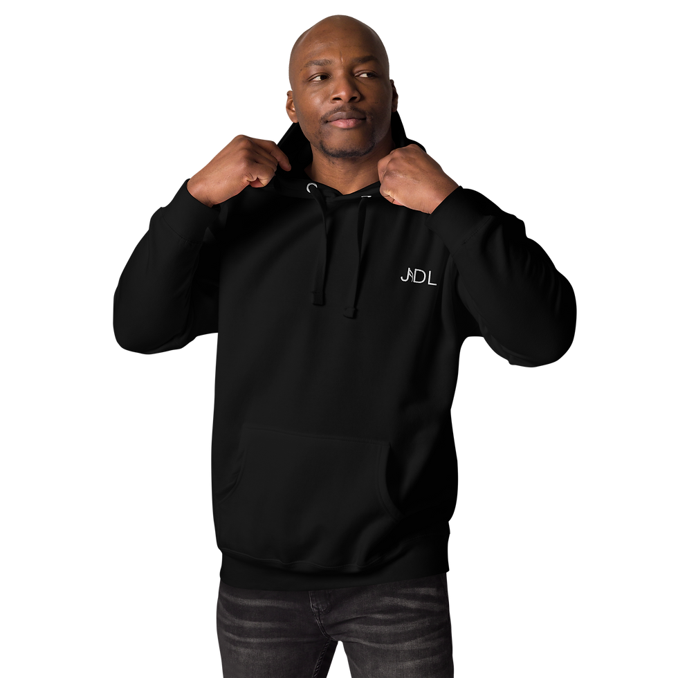Astronaut Back Hoodie Dark Black