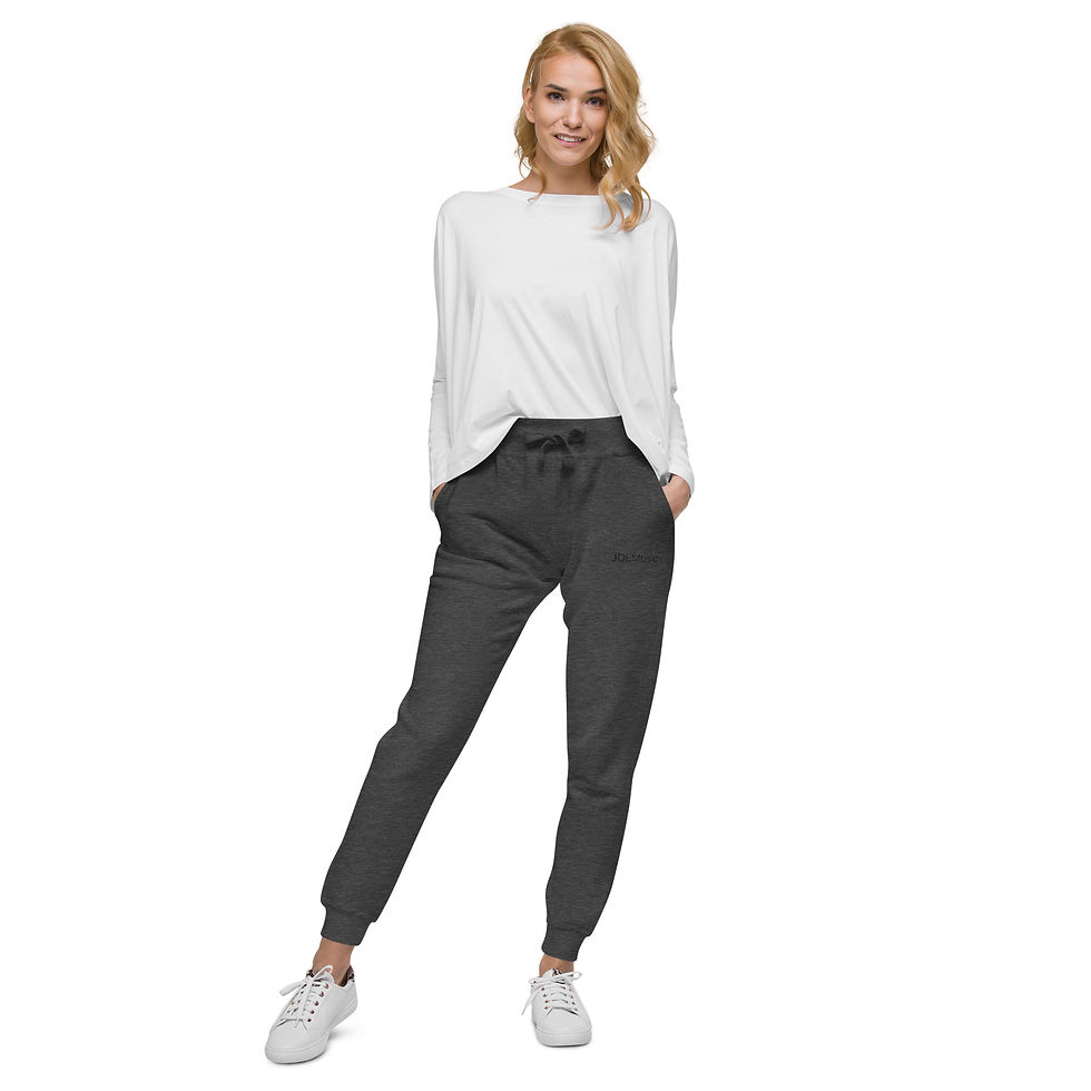 Unisex fleece sweatpants Logo Dark Grey