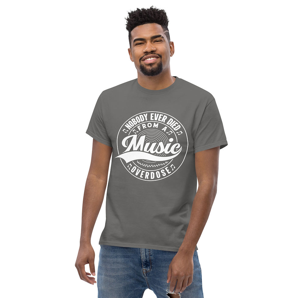  Music Overdose Unisex classic tee Dark Grey