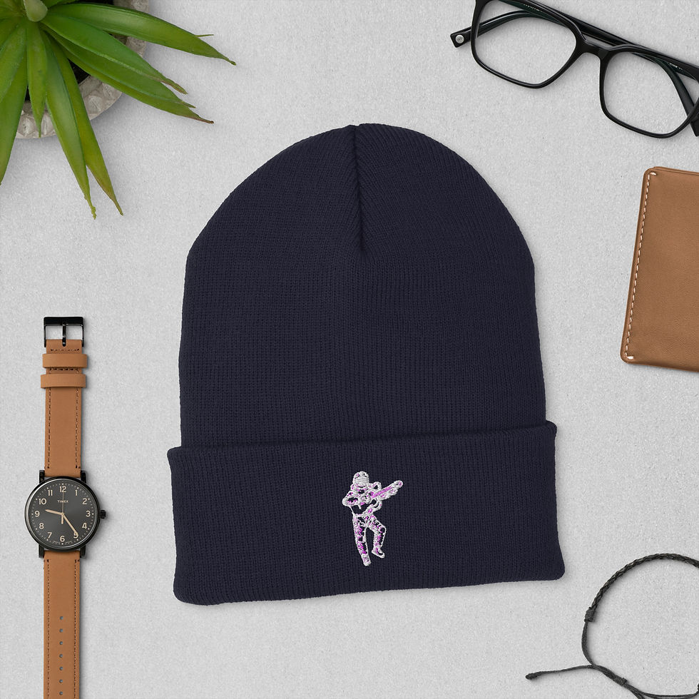 Thumbnail: Cuffed Astronaut Beanie Navy