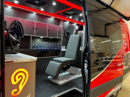 Mercedes-Benz Sprinter mobile hearing clinic conversion by Oz Interior by Design