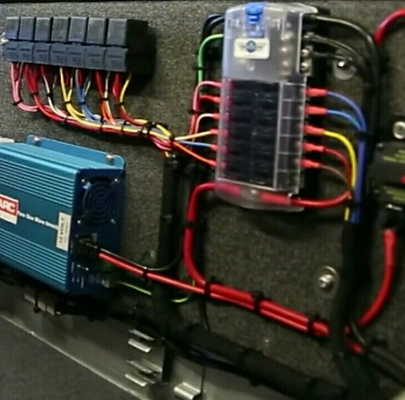 tidy 12v campervan electrics