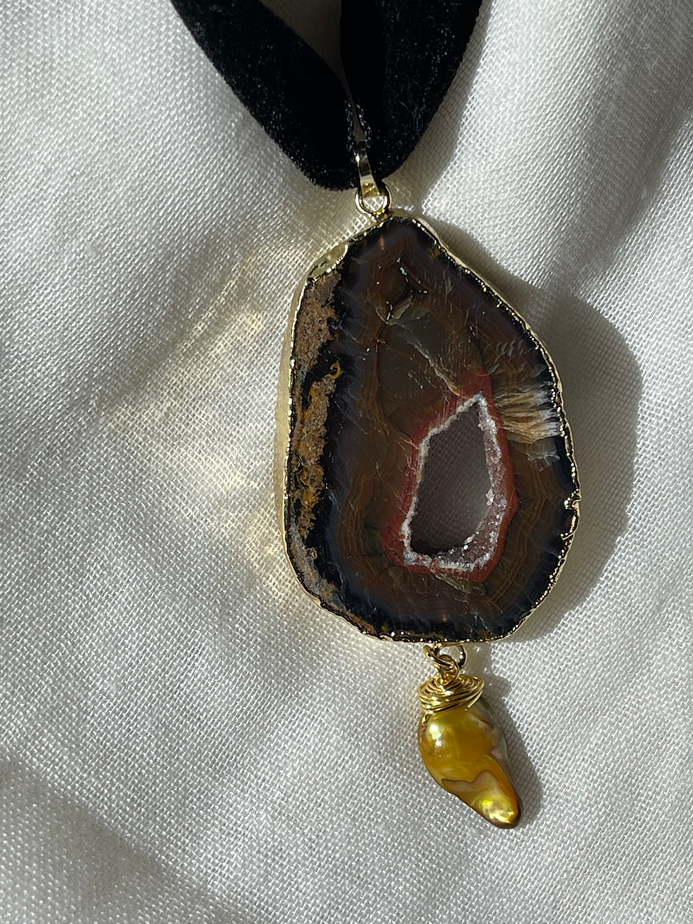 Miniaturbild: Choker piedra cafe