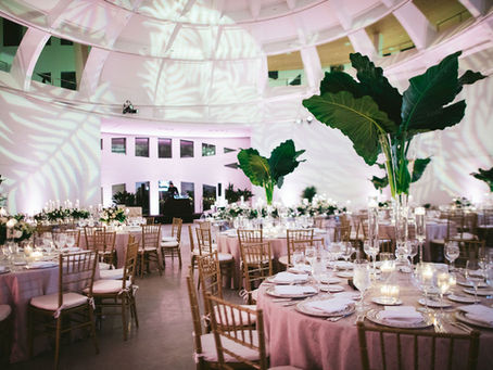 Julie & Ricky's Monochromatic Modern Wedding at Faena Forum