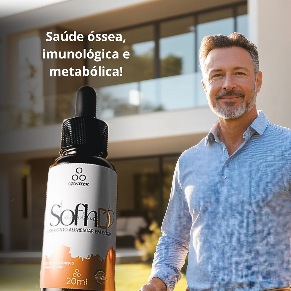 Vitamina D3 Ozonizada em Gotas Sofh D Ozonteck