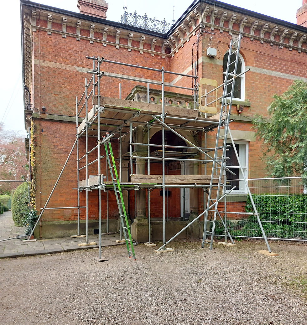Historic building porch restoration Nottingham part 1