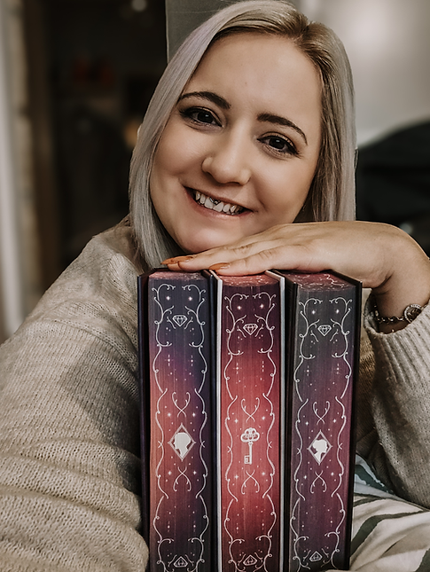 Michelle mit Bücher