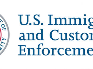 U.S. Immigration and Customs Enforcement ICE logo from Home Land Security, used for illustrative purposes