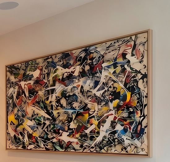 Close-up of Luxury abstract artwork