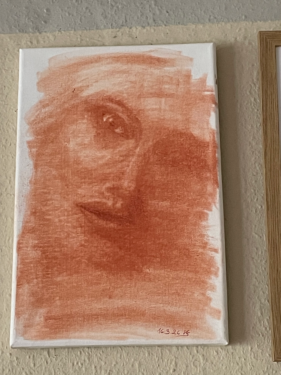 Rötel Zeichnung
