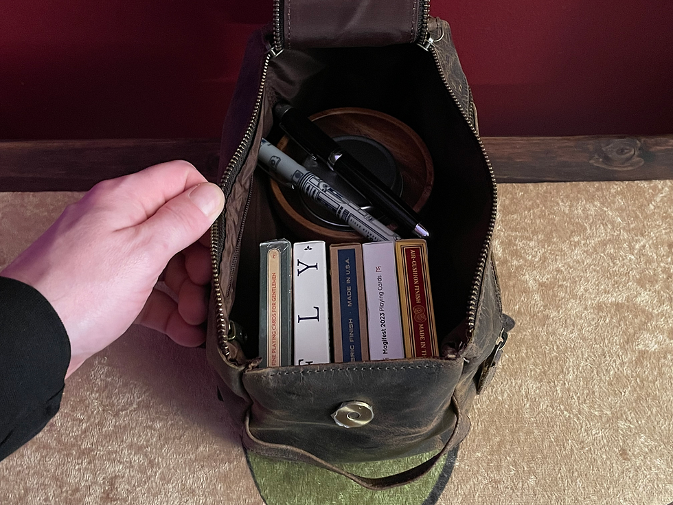 Thumbnail: Close Up Bag - Buffalo Leather