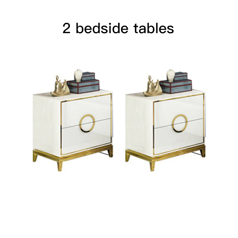Thumbnail: Luxury Bedroom Bed Furniture Modern Simple Cama Box Lit 2 Person