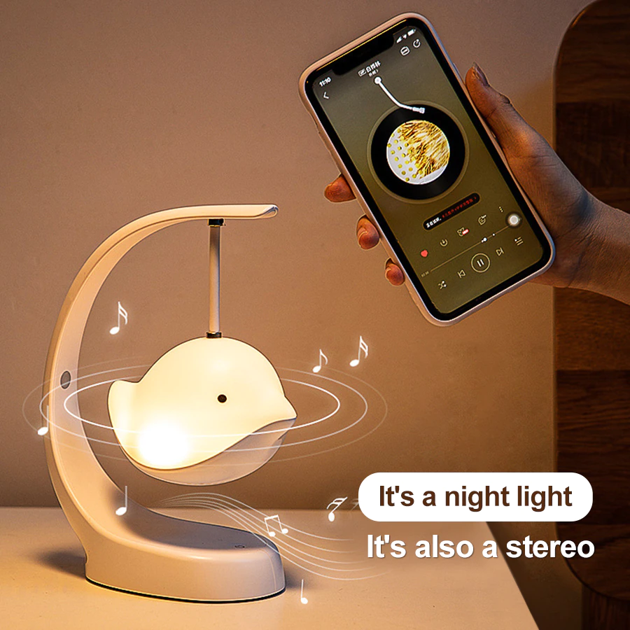 Smart Bluetooth-Compatible Music Led Night Light Colorful Speaker Touch Control