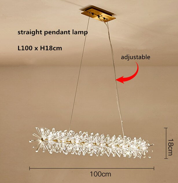 Thumbnail: New Hot sale Crystal Flower Ceiling Chandelier Led  indoor lighting lustre LED 