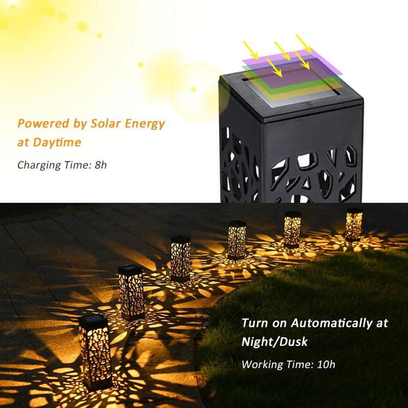 Thumbnail: Solar Led Lawn Light Outdoor Garden Decor Lamp Waterproof for Pavilion Yard 