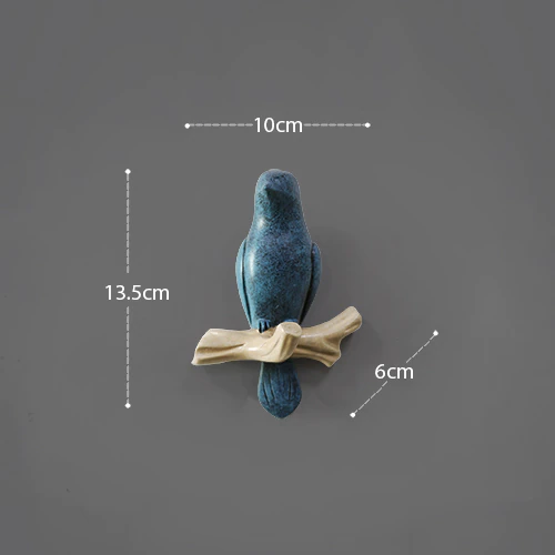 Thumbnail: Wall Decorations Home Accessories Living Room Hanger Resin Bird hanger key