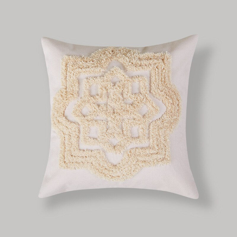 Thumbnail: Moroccan Geometric Sofa Pillowcase Bedside Cushion Cover Embroidered Pillowcase