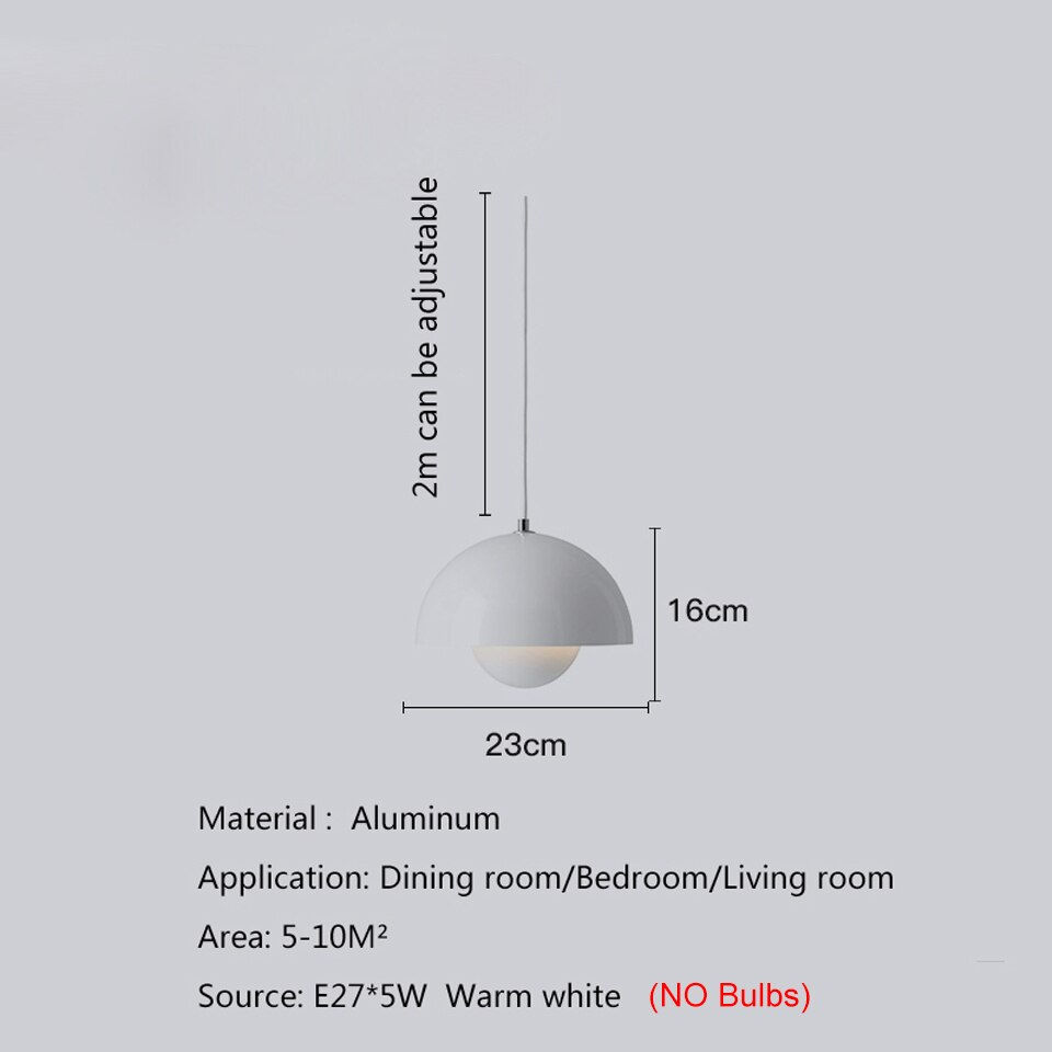 Thumbnail: Restaurant Pendant Light Kitchen Pendant Lamp  LED Light Nordic 7 Color
