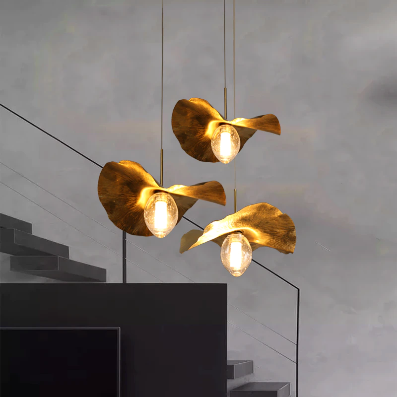 Thumbnail: Nordic modern chandelier pendant light kitchen lotus