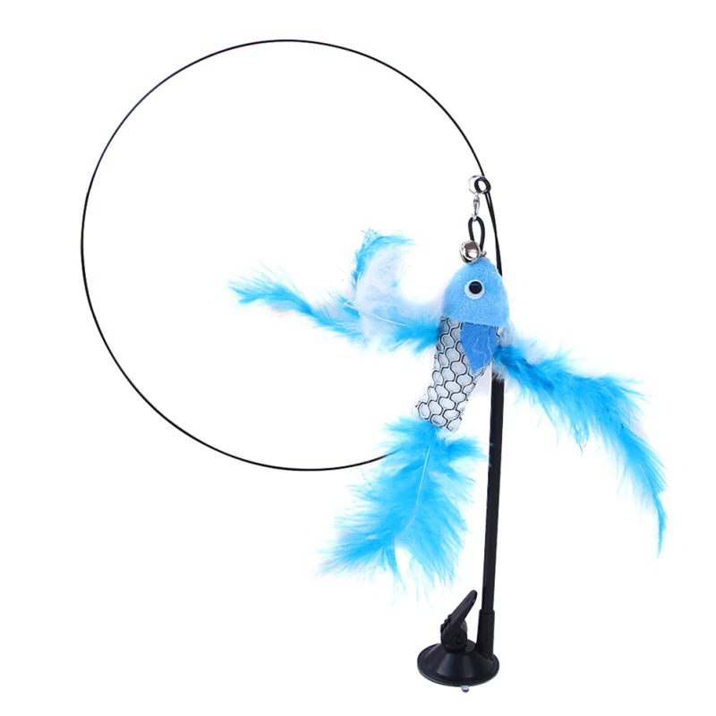 Thumbnail: Interactive Cat Toy Funny Simulation Feather Bird with Bell Cat Stick Toy