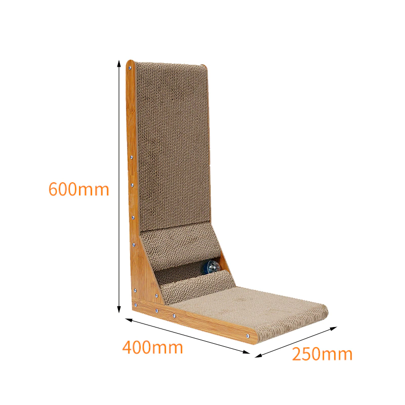 Thumbnail: Detachable Cat Scratcher Board L-shaped Scratching Post Toys Pet Furniture