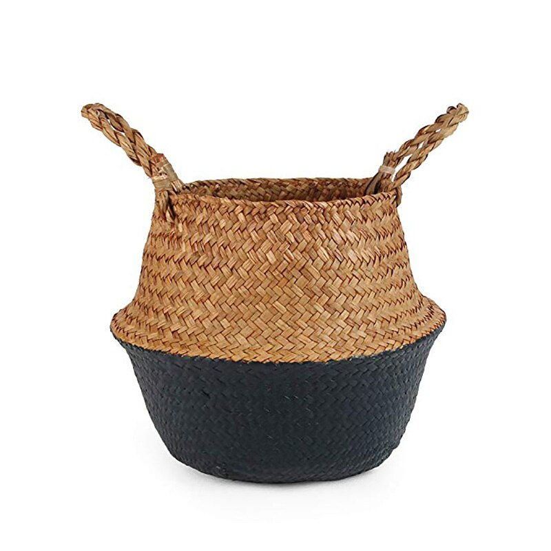 Thumbnail: Home Organizer Plant Basket Woven Wicker Basket Handmade Boho Decor 