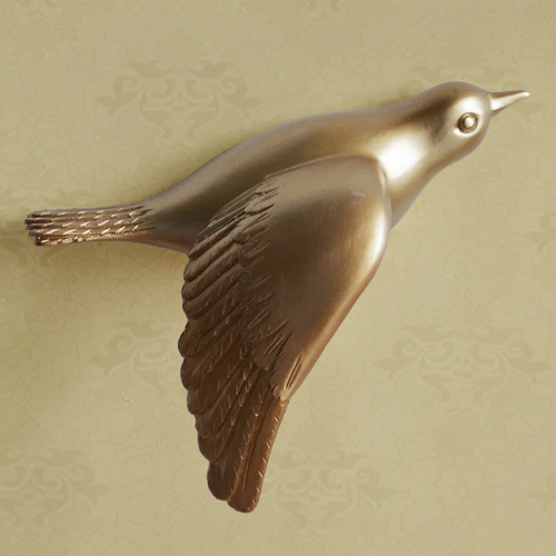 Thumbnail: Resin Birds Creative For Wall 3d Sticker Living Room Animal Figurine